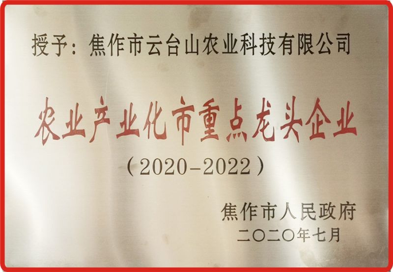 農業(yè)產(chǎn)業(yè)化市龍頭企業(yè)